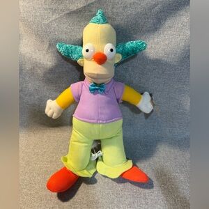 Krusty The Clown The Simpsons Nanco 15” Plush Doll, Official Tags, 2006